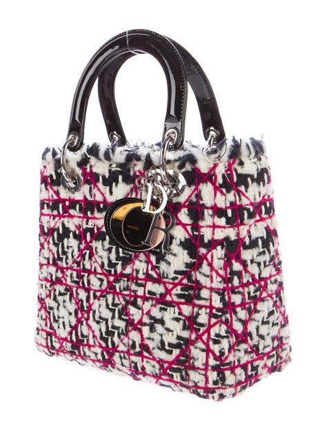 sac lady dior tweed prix|DIOR Lady Dior Medium Woven Rafia with Tweed and Leather Bag.